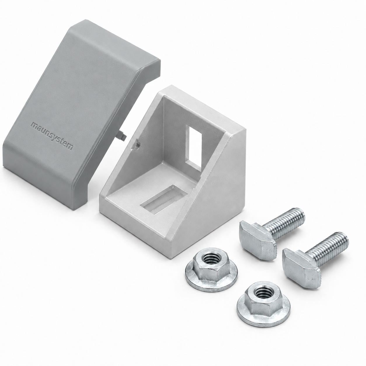 Winkelsatz 45x45, natur grau-10