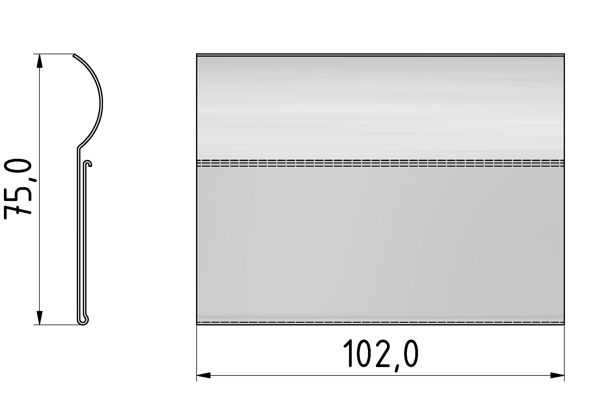 Beschriftungselement D30-100 flex, transparent Beschriftungselement D30-100 flex, transparent