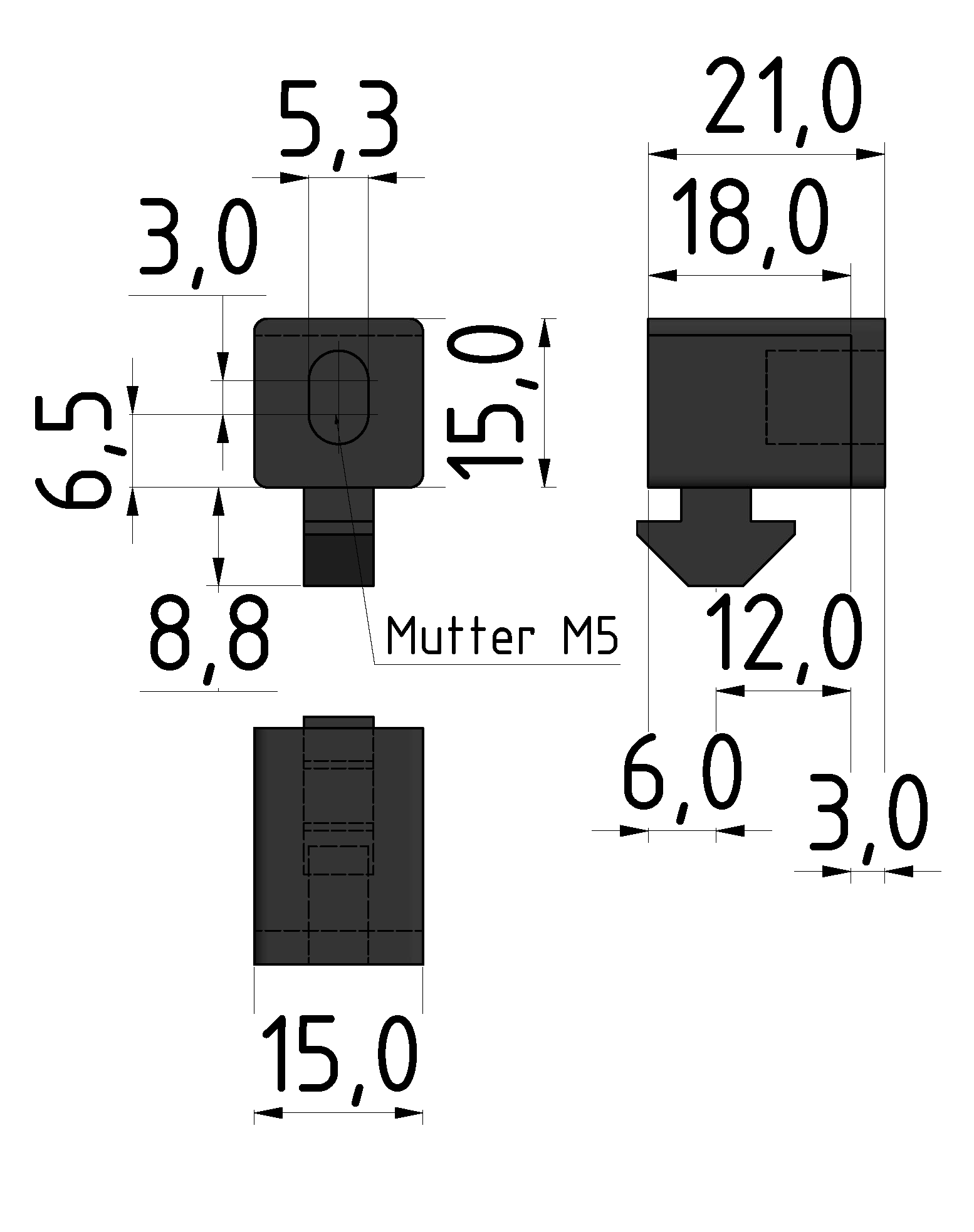 Multiblock 6 PA, schwarz