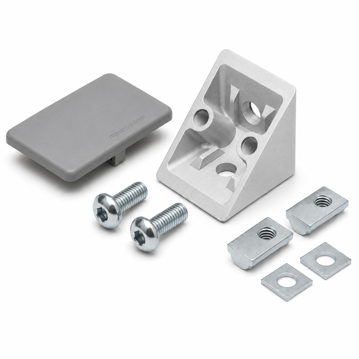 Angle Bracket  Set 8 40x40, grey