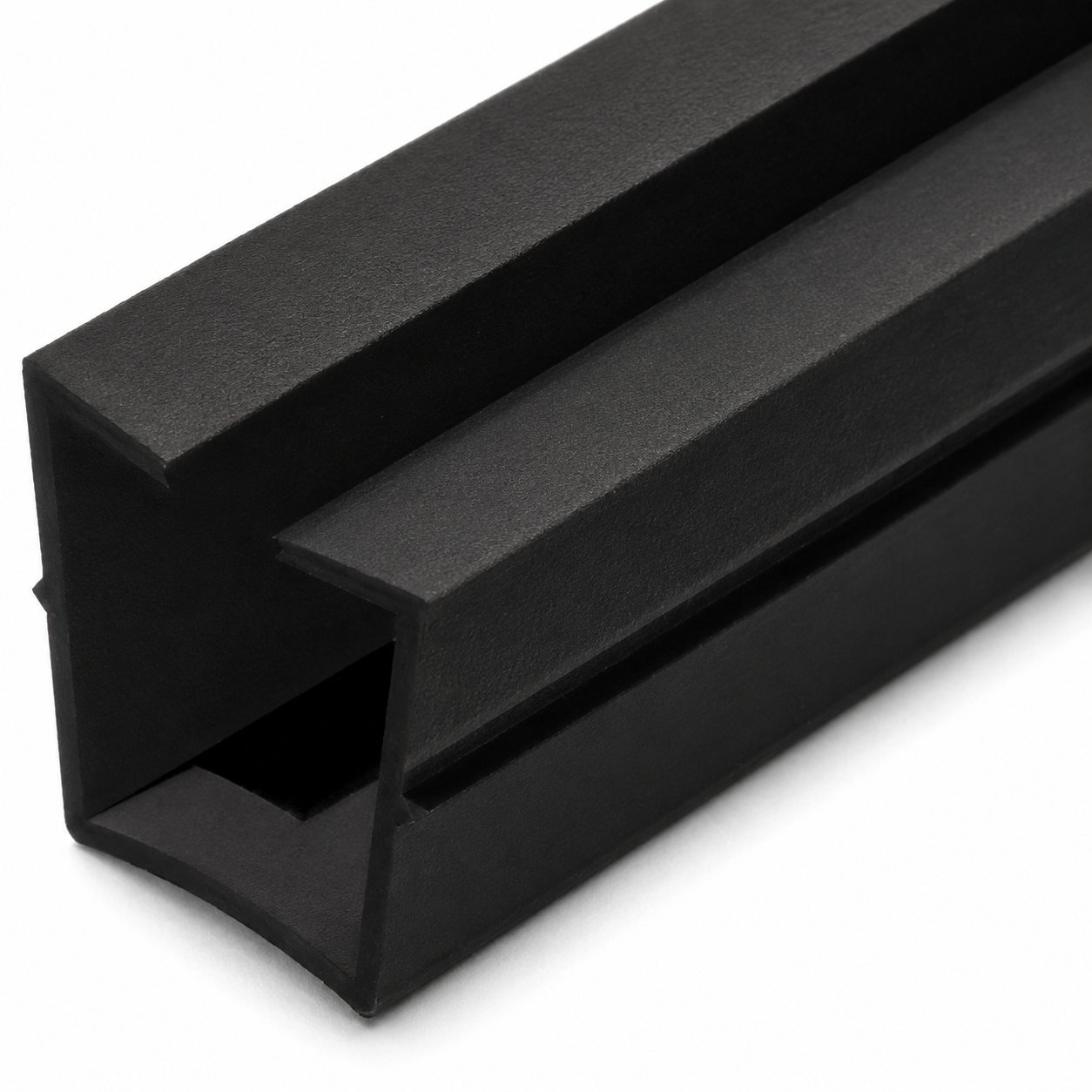 Abdeck- und Einfassprofil 10 schwarz Klemmprofil 32x18-8