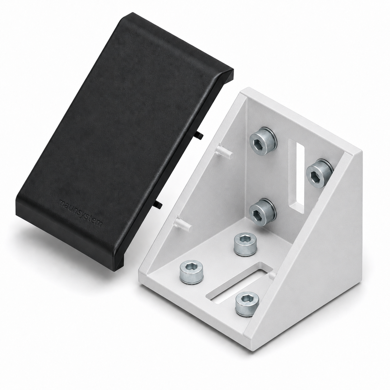 Winkelsatz 60x60, weißaluminium-8