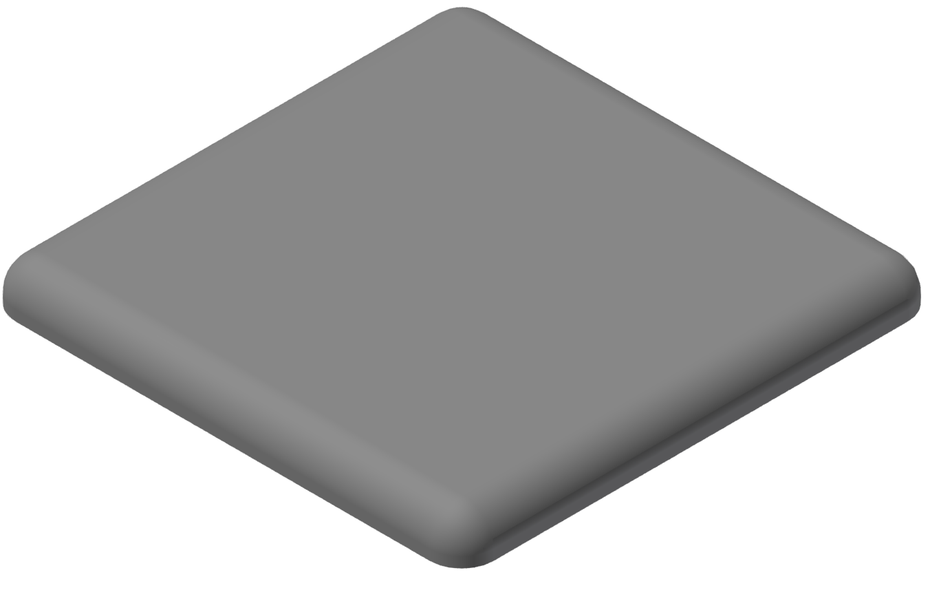 Abdeckkappe 45x45, grau-10 Abdeckkappe 45x45, grau-10