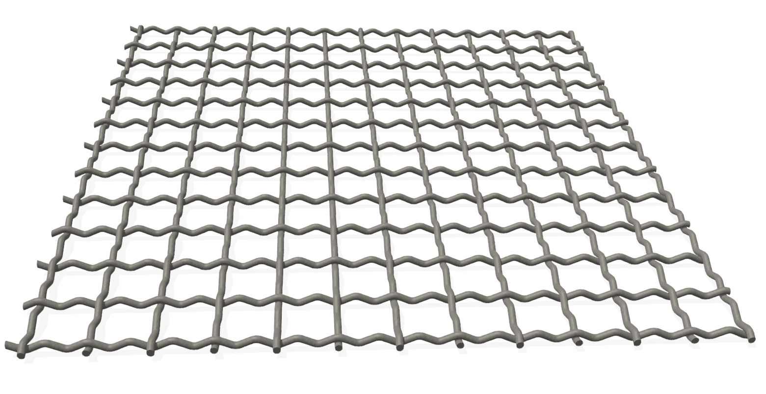 Crimped mesh St 3x20 galvanised