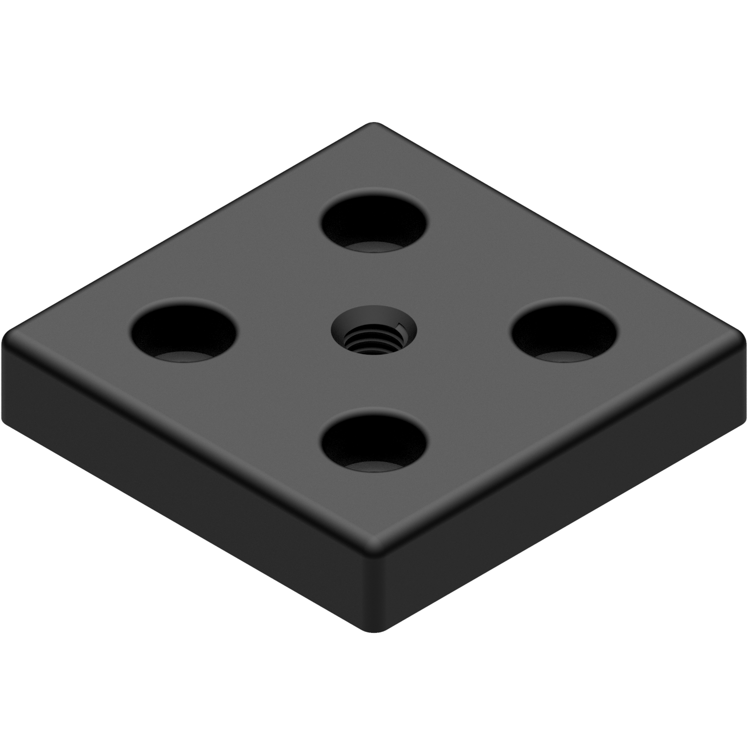 Fußplatte 6 60x60, M8, schwarz