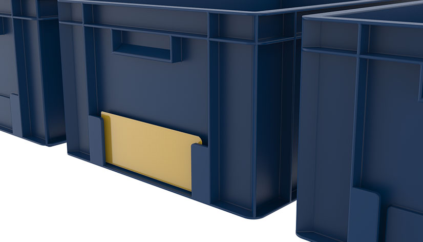 Seitlich offene KANBAN Hülle 200 x 67 - transparent
