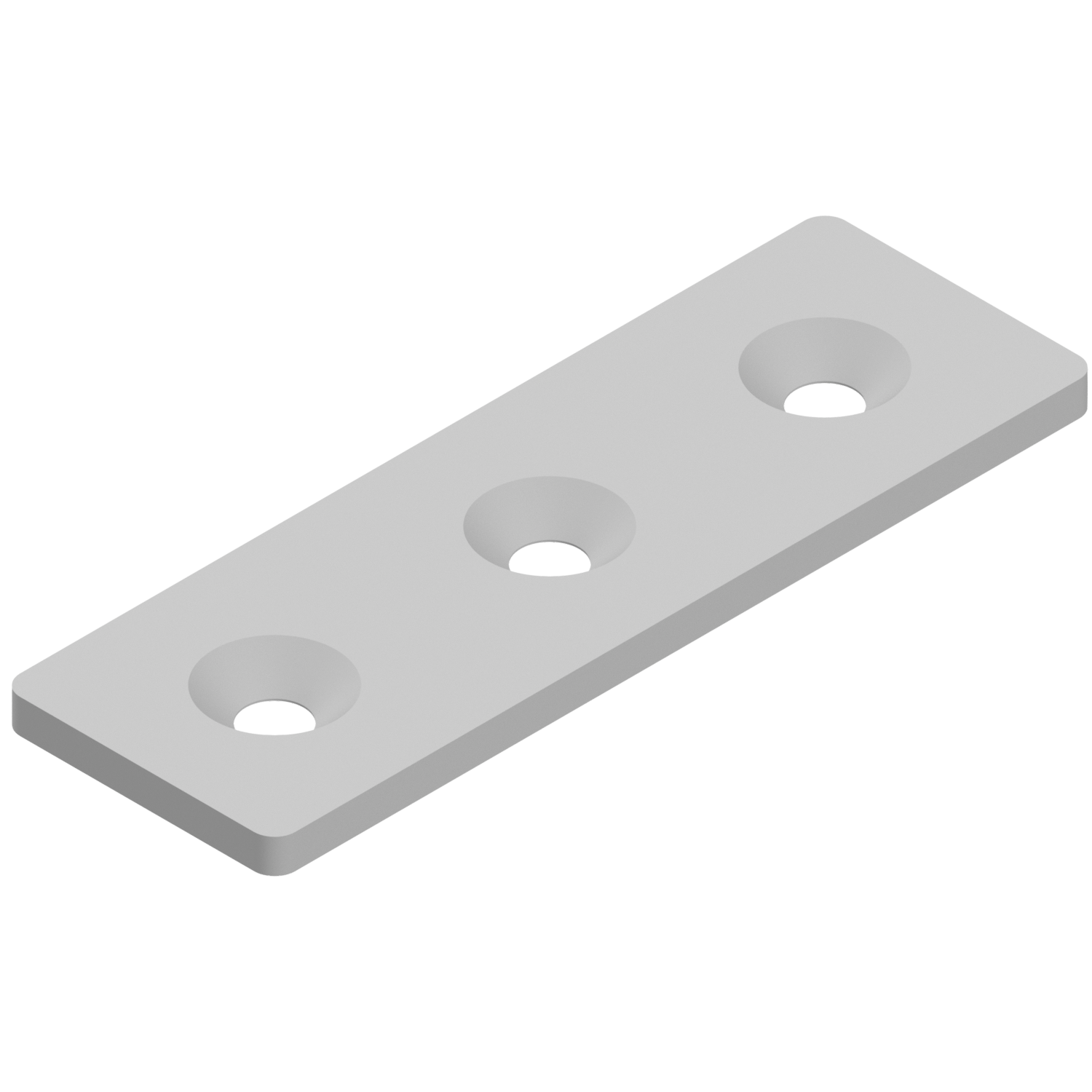 Flat Bracket 8 120x40, bright zinc-plated