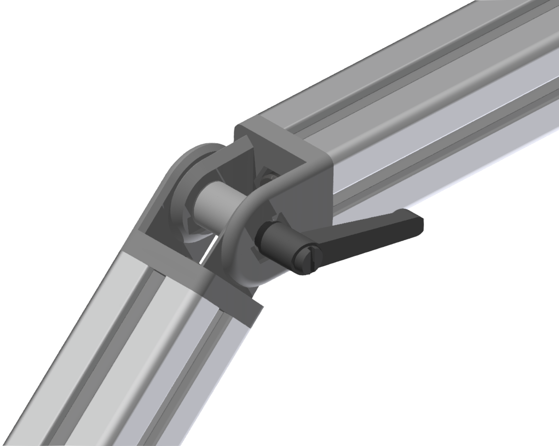Gelenk 8 40x40 mit Klemmhebel