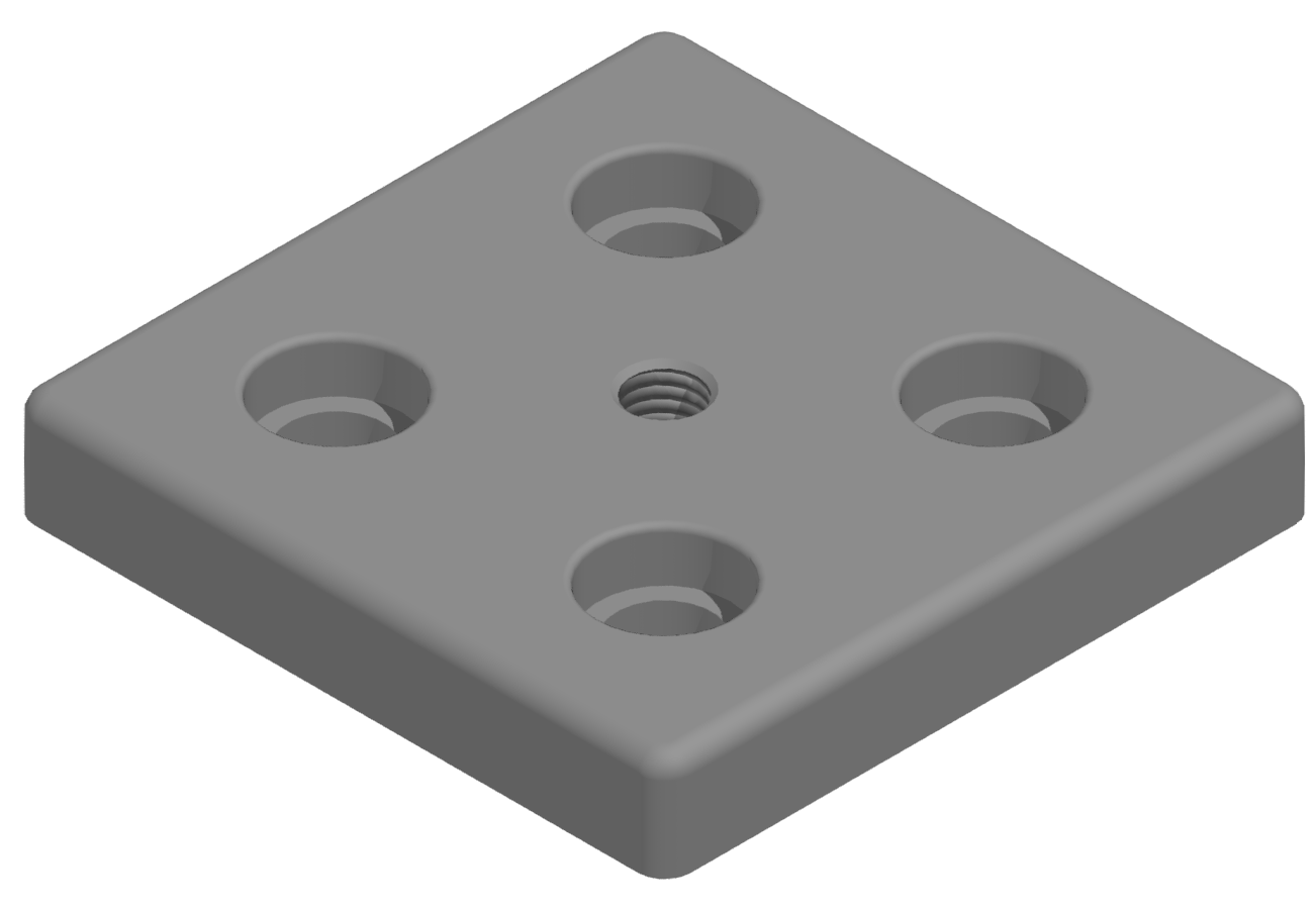 Base Plate 100x100 M12-10