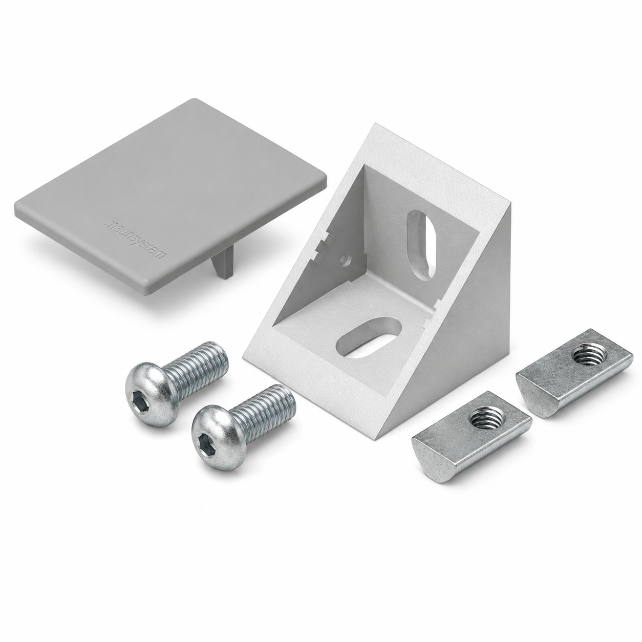 Angle Bracket  Set X 8 40x40, grey