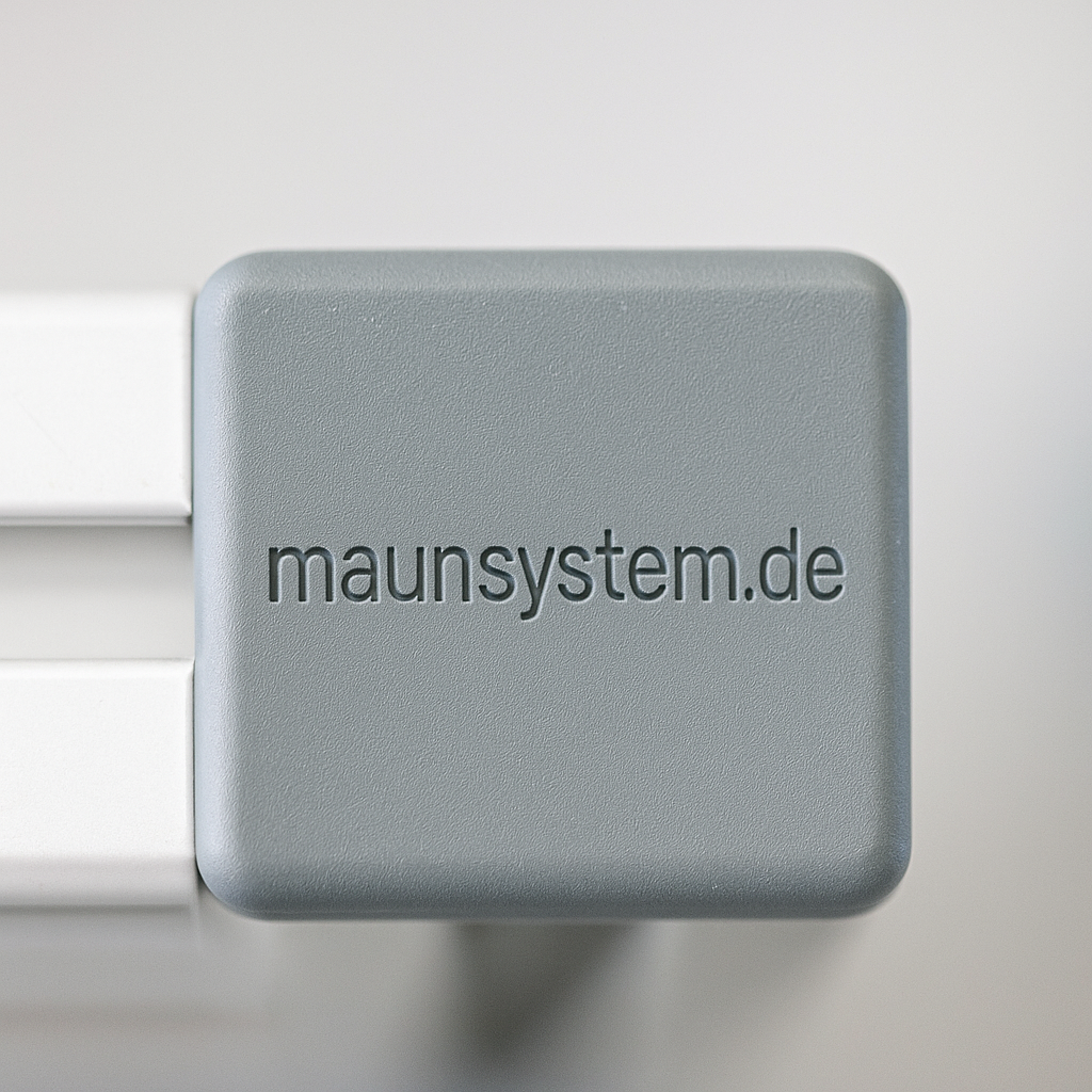 Abdeckkappe 8 40x40, grau ähnlich RAL 7042