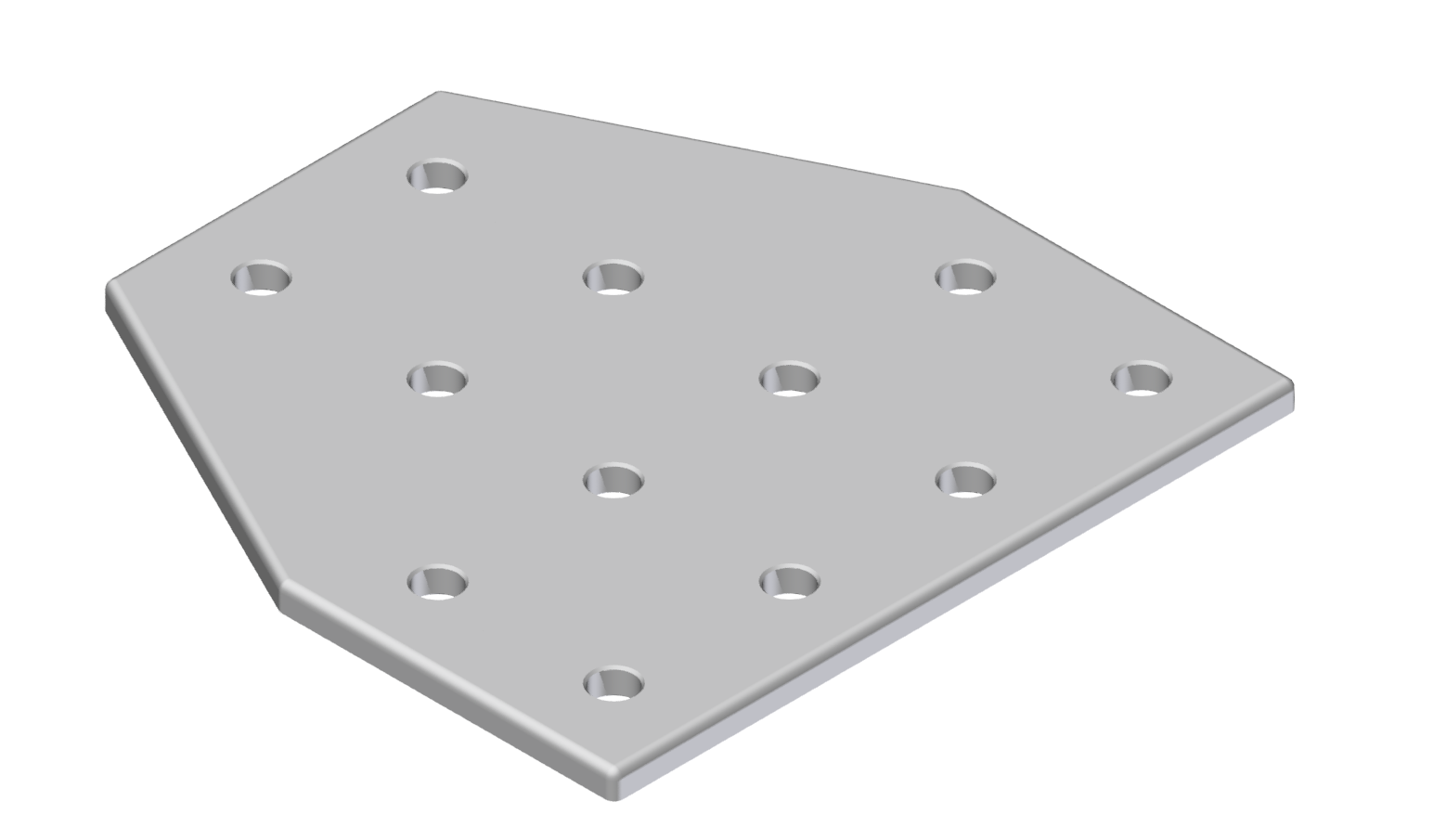 Verbinderplatte T 160x160, eloxiert-10