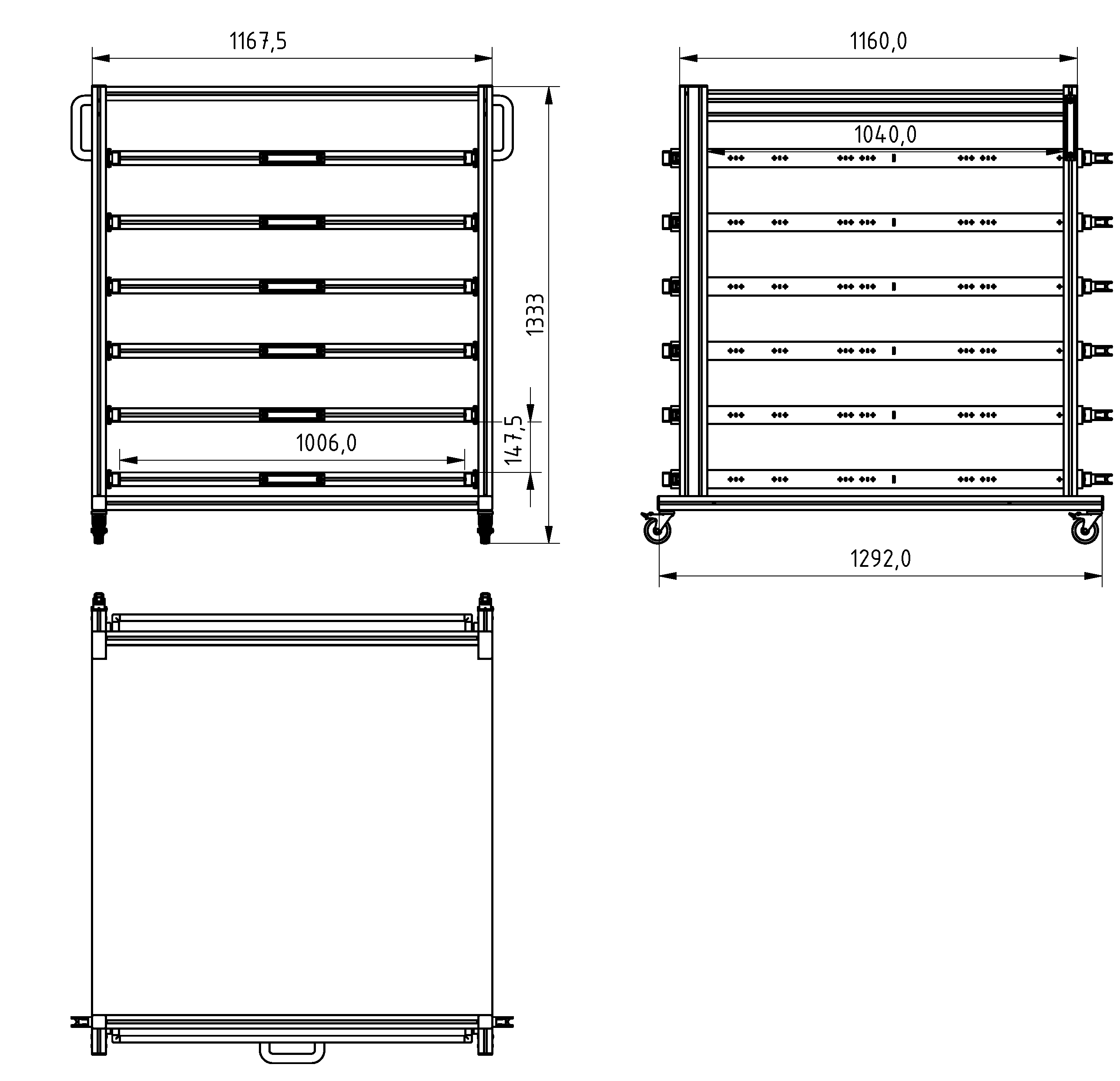 ESD Systemwagen im Palettenformat  XL