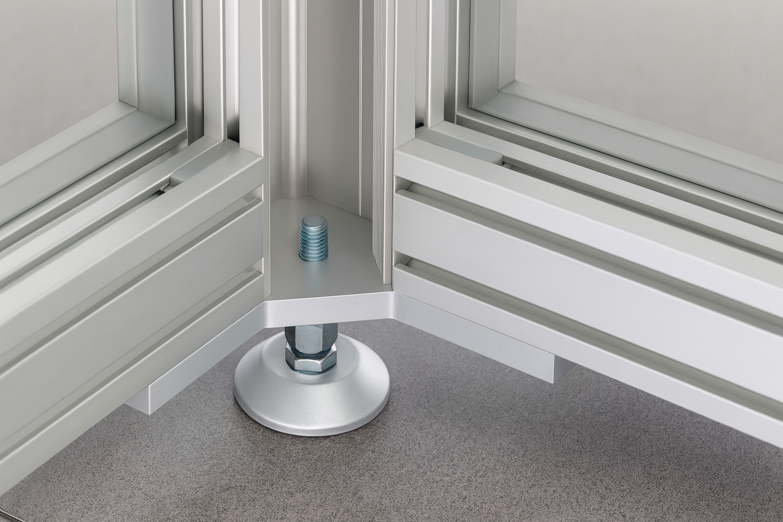 Fußplatte X 8 200x200-90° M16