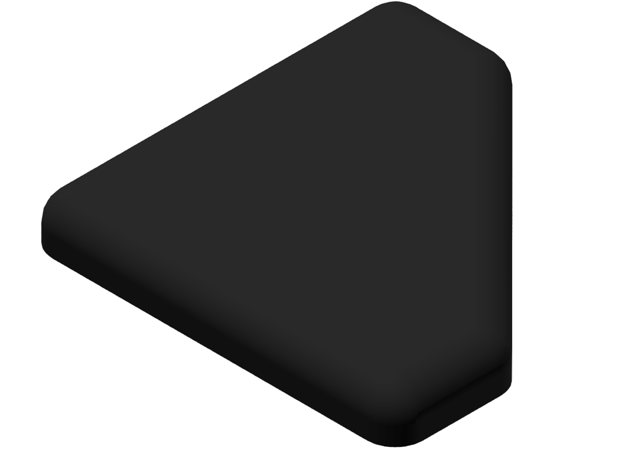 Cap 5 20x20-45°, black