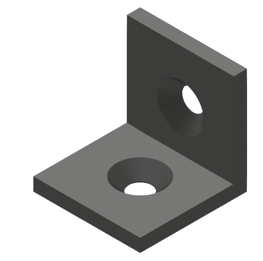 Angle Bracket 40 ST, black-10 Angle Bracket 40 ST, black-10