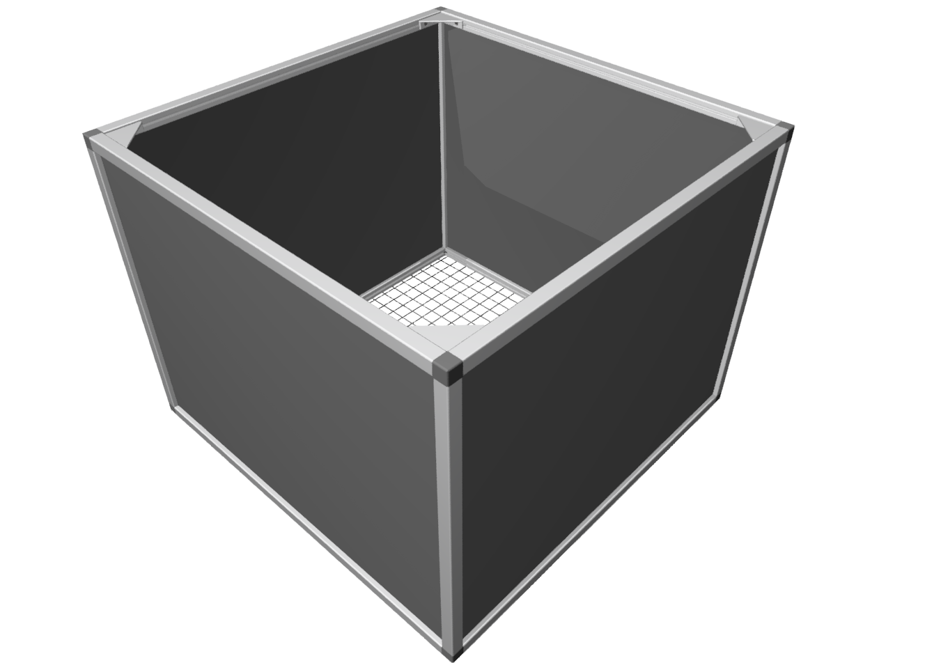 Raised bed aluline 100 x 100 cm Raised bed aluline 100 x 100 cm