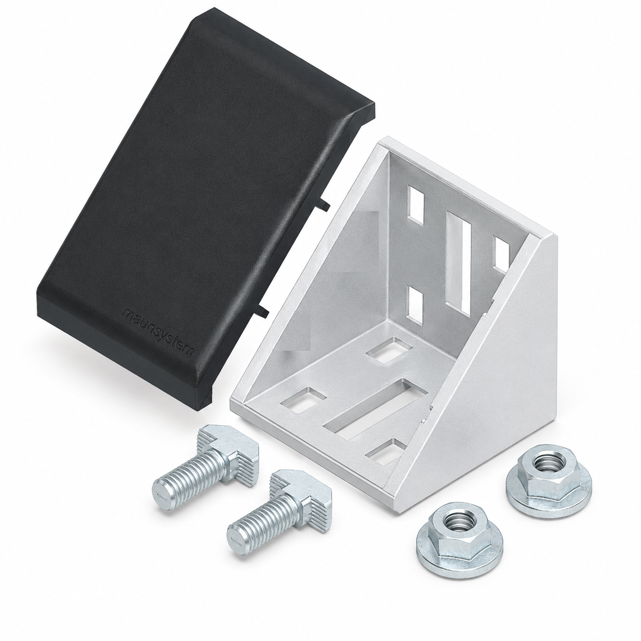 Winkelsatz 60x60, weißaluminium-10