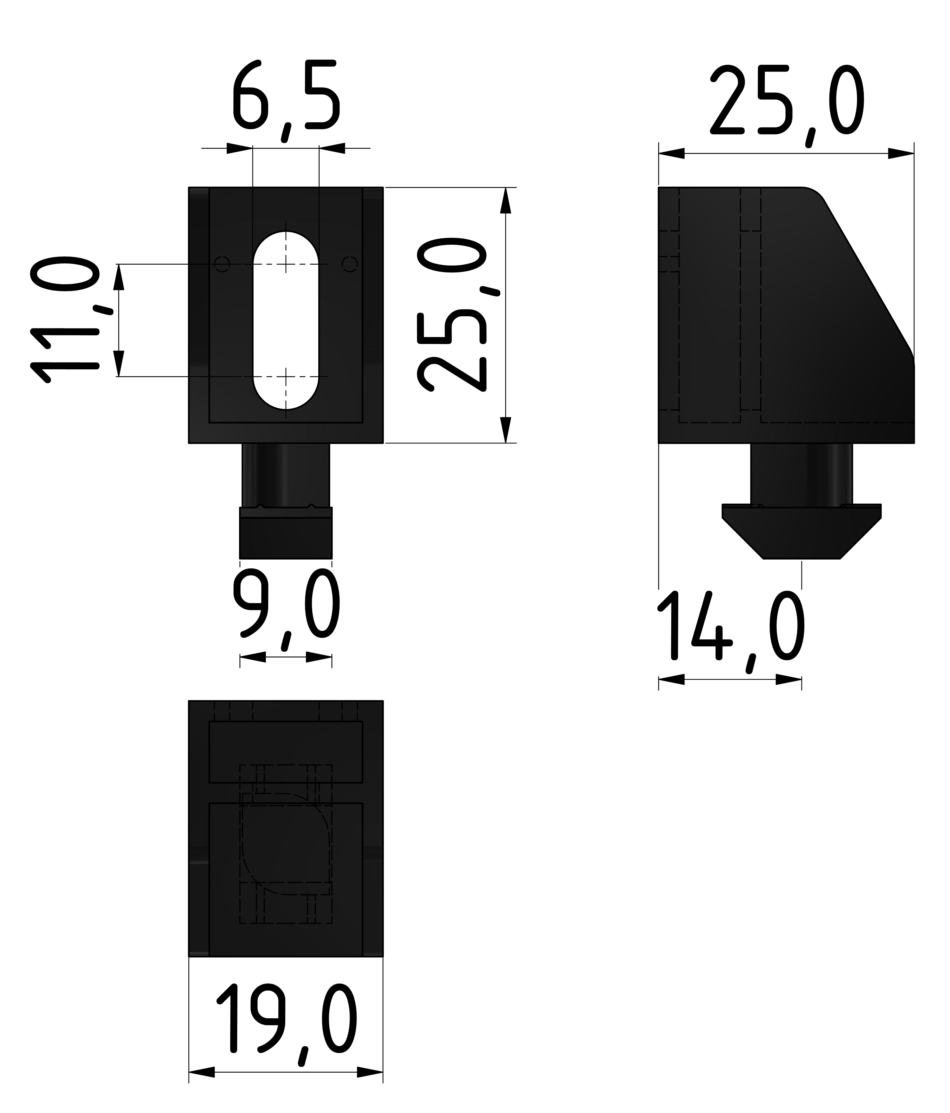 Uniblock 6 PA, schwarz-10