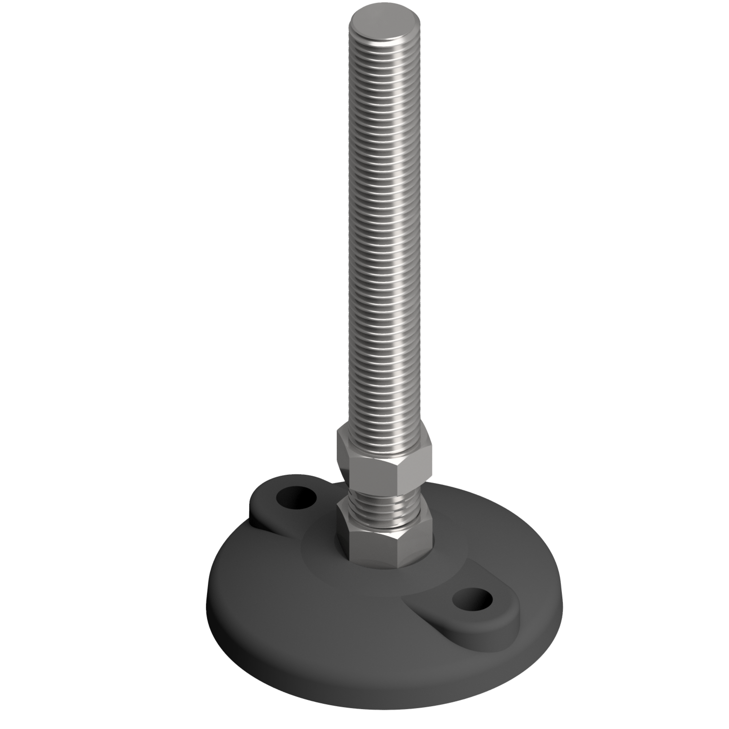 Stellfuß D120 B, M16x160, schwarz Stellfuß D120 B, M16x160, schwarz