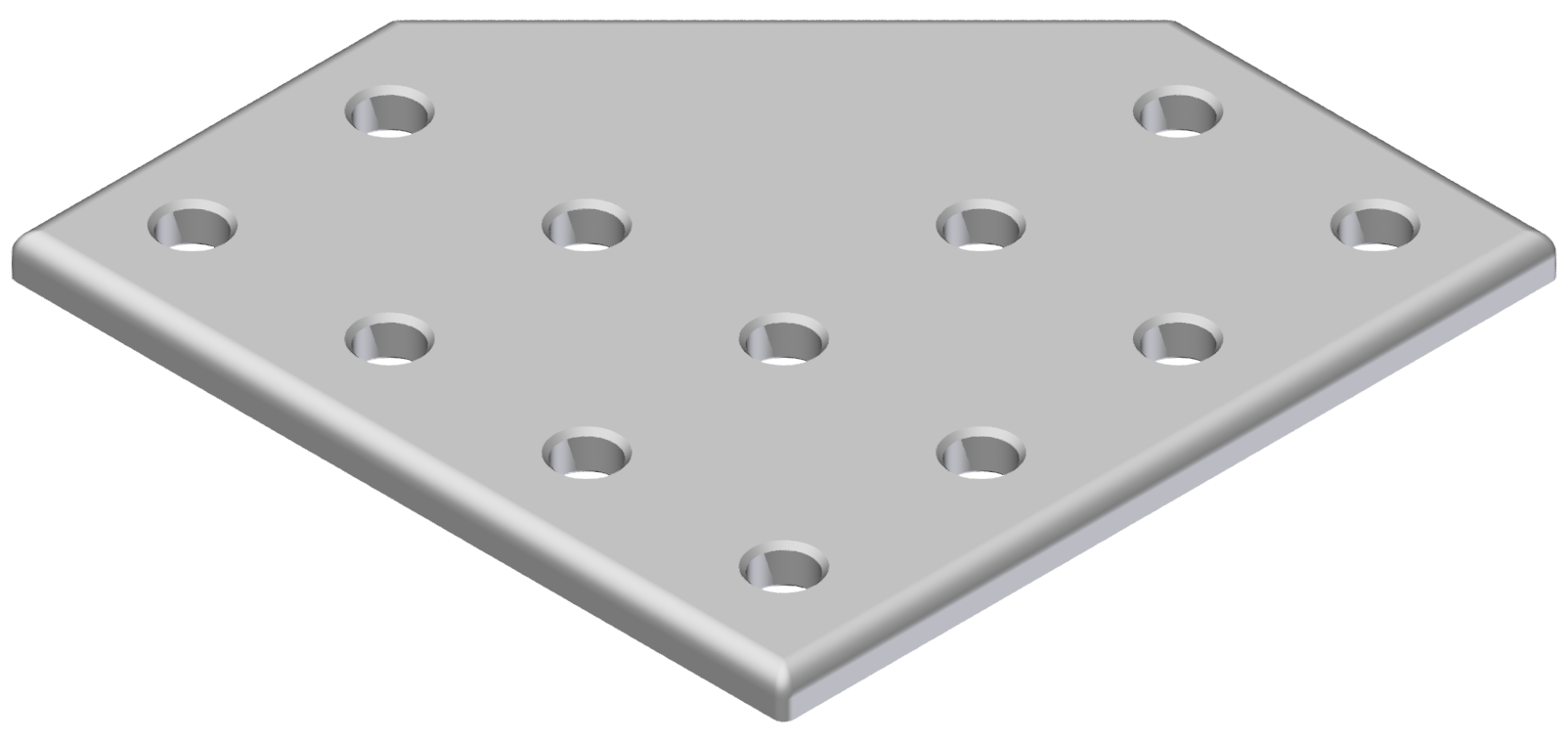 Verbinderplatte L 80x80, eloxiert-6