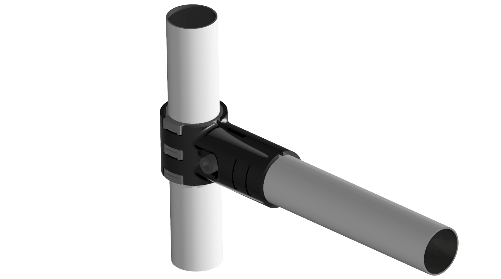 Drehverbinderset um Halterohr Drehverbinderset um Halterohr