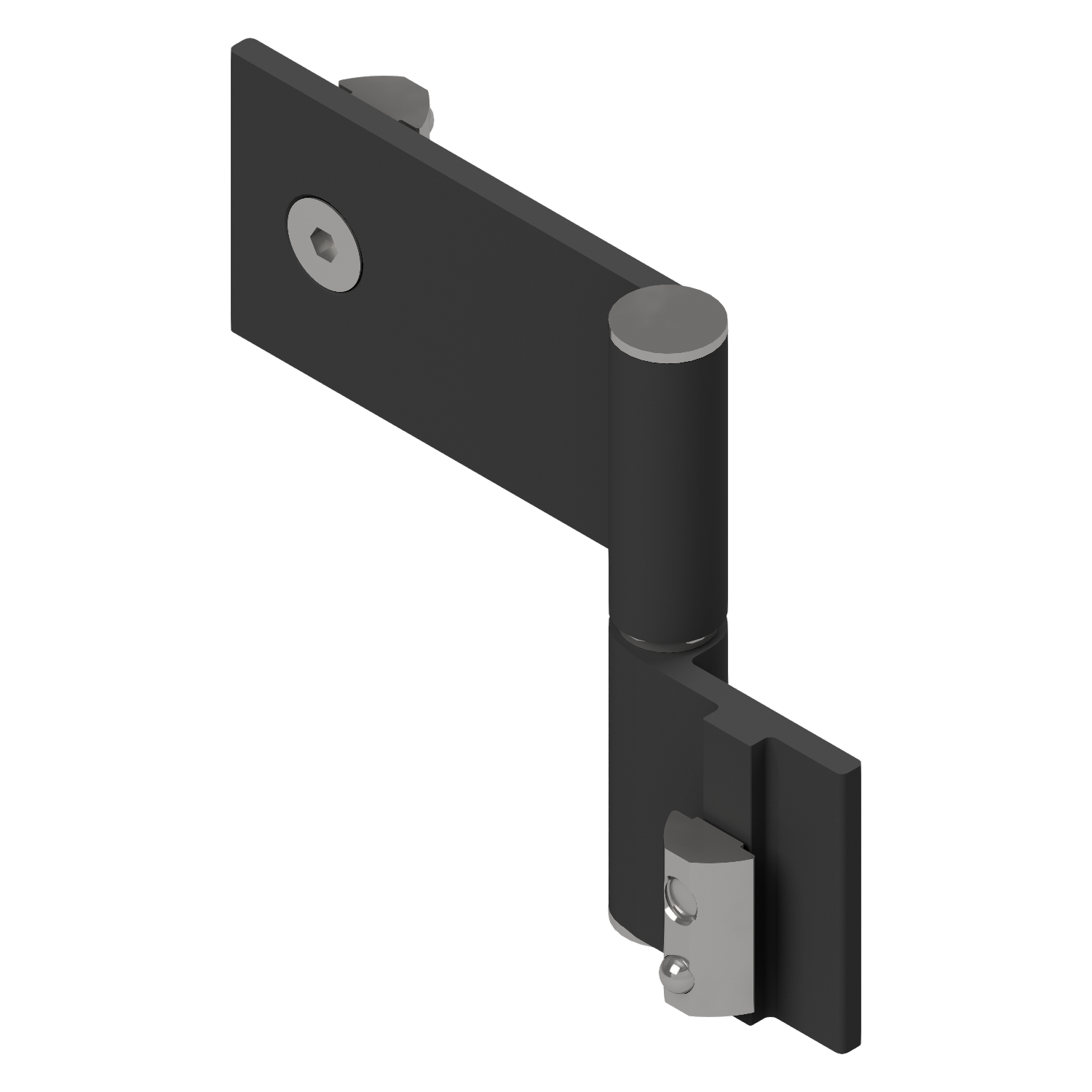 Scharnier 8 Al FP0-270° leicht schwarz