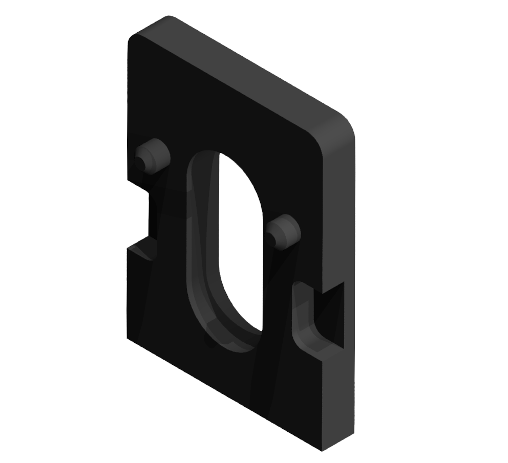 Uniblock Distanzstück 830 3mm, schwarz