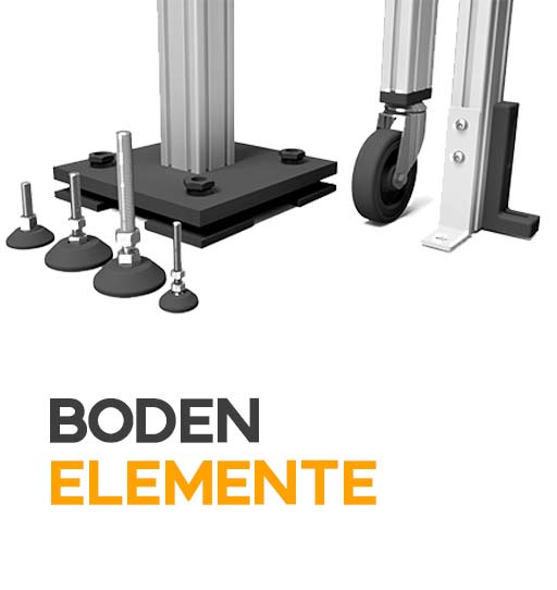 Aluminium Zubehör: Bodenelemente