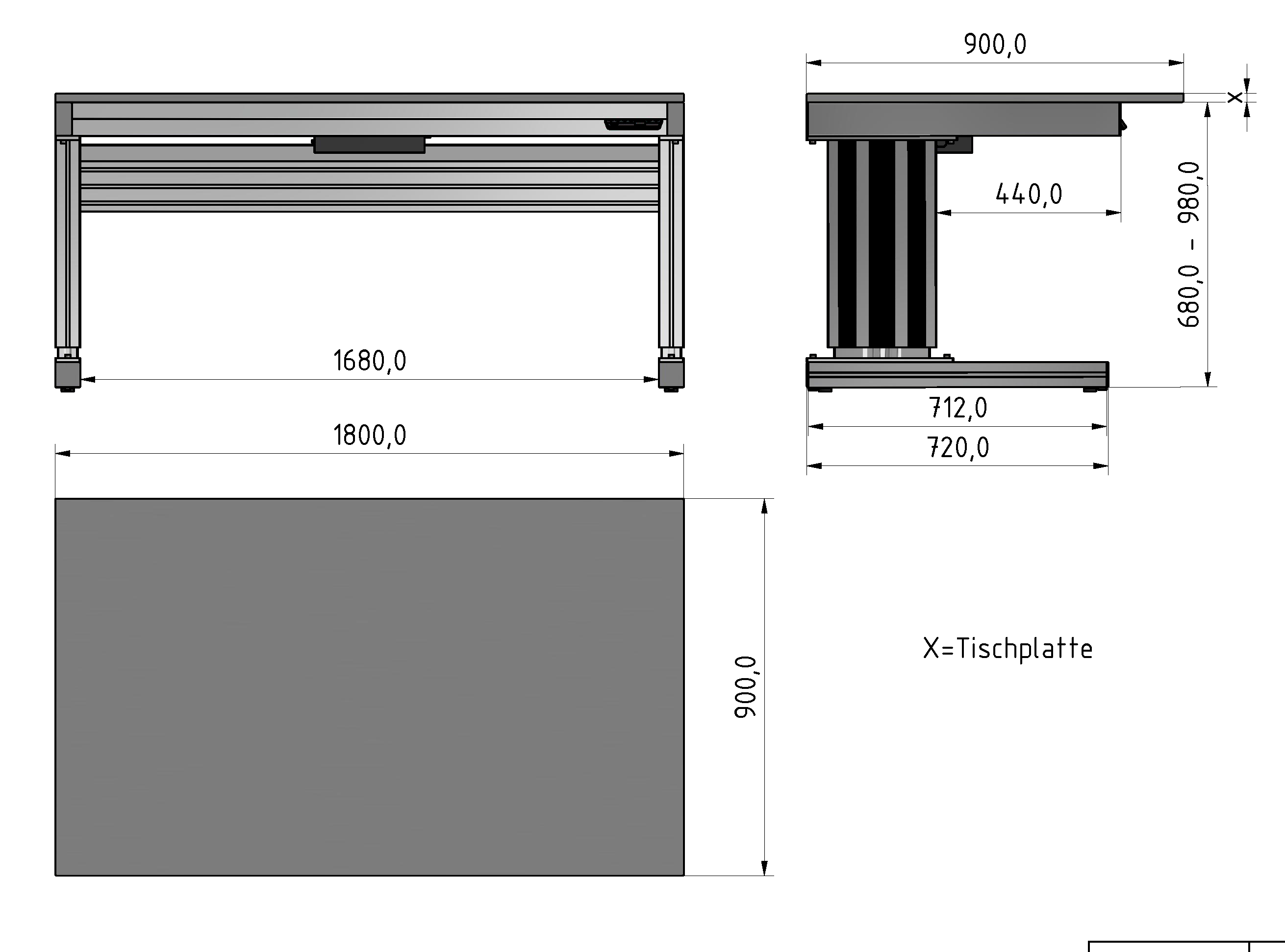 C Line ergo worktable