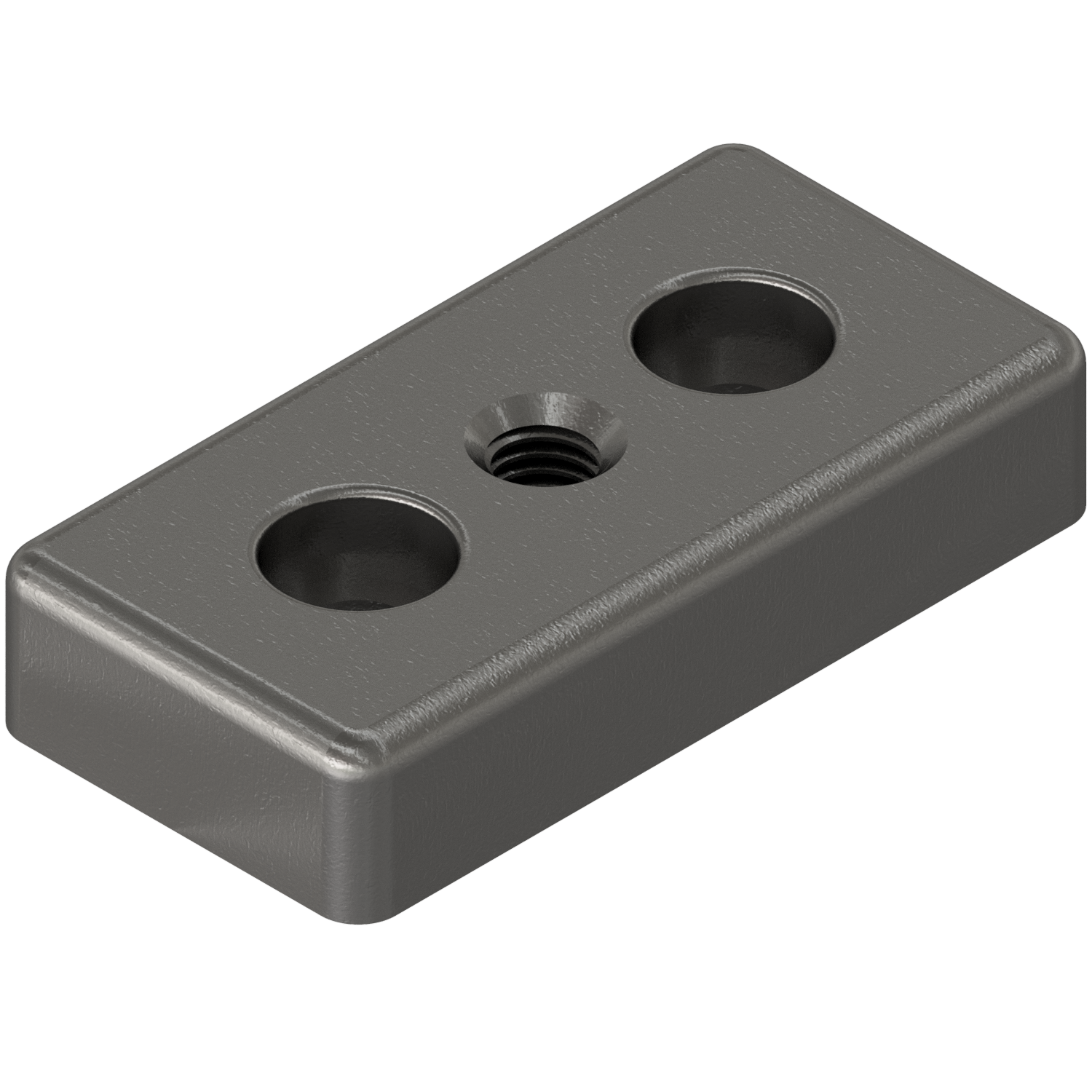 Base Plate 8 80x40, M10, bright zinc-plated