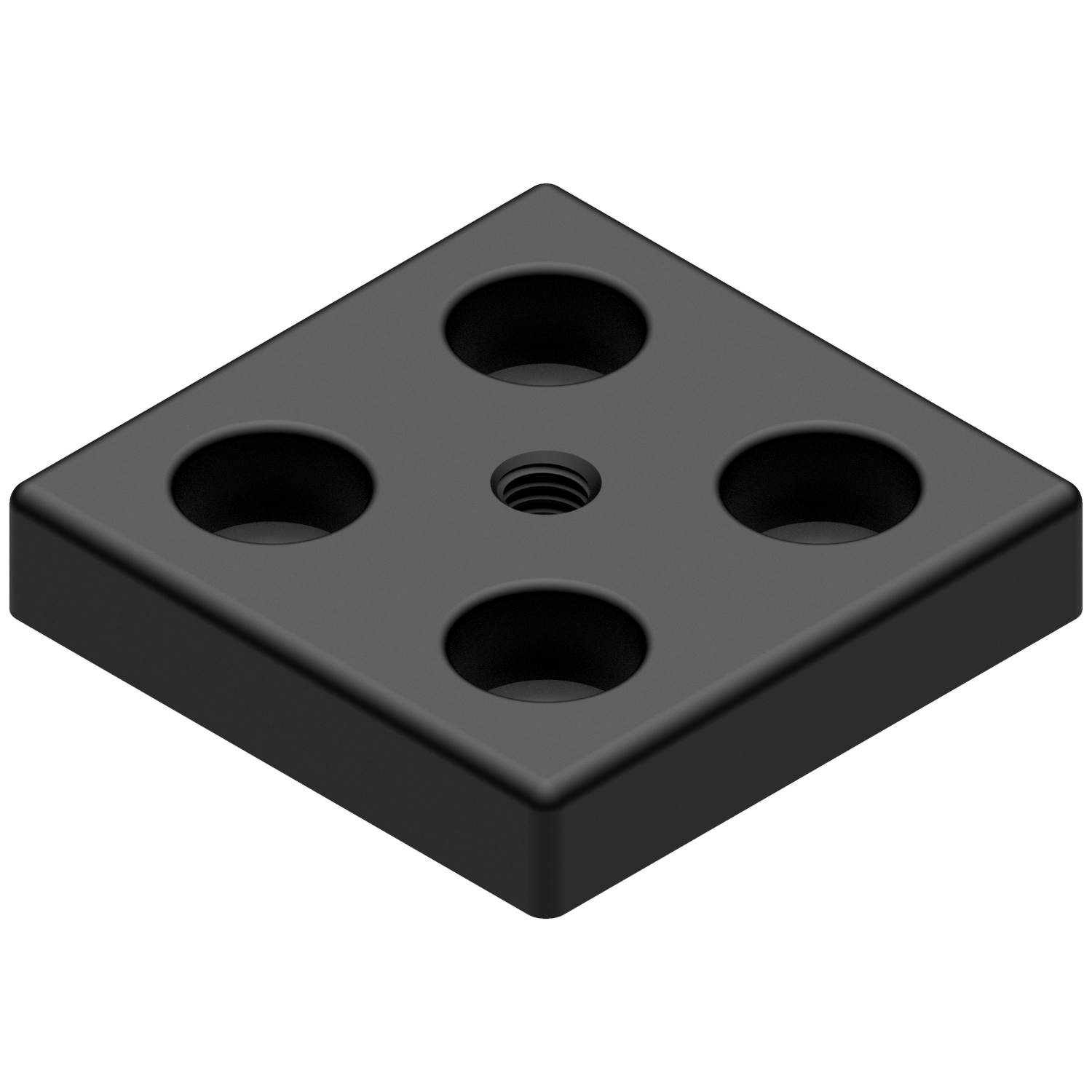 Fußplatte 830 60x60, M8, schwarz