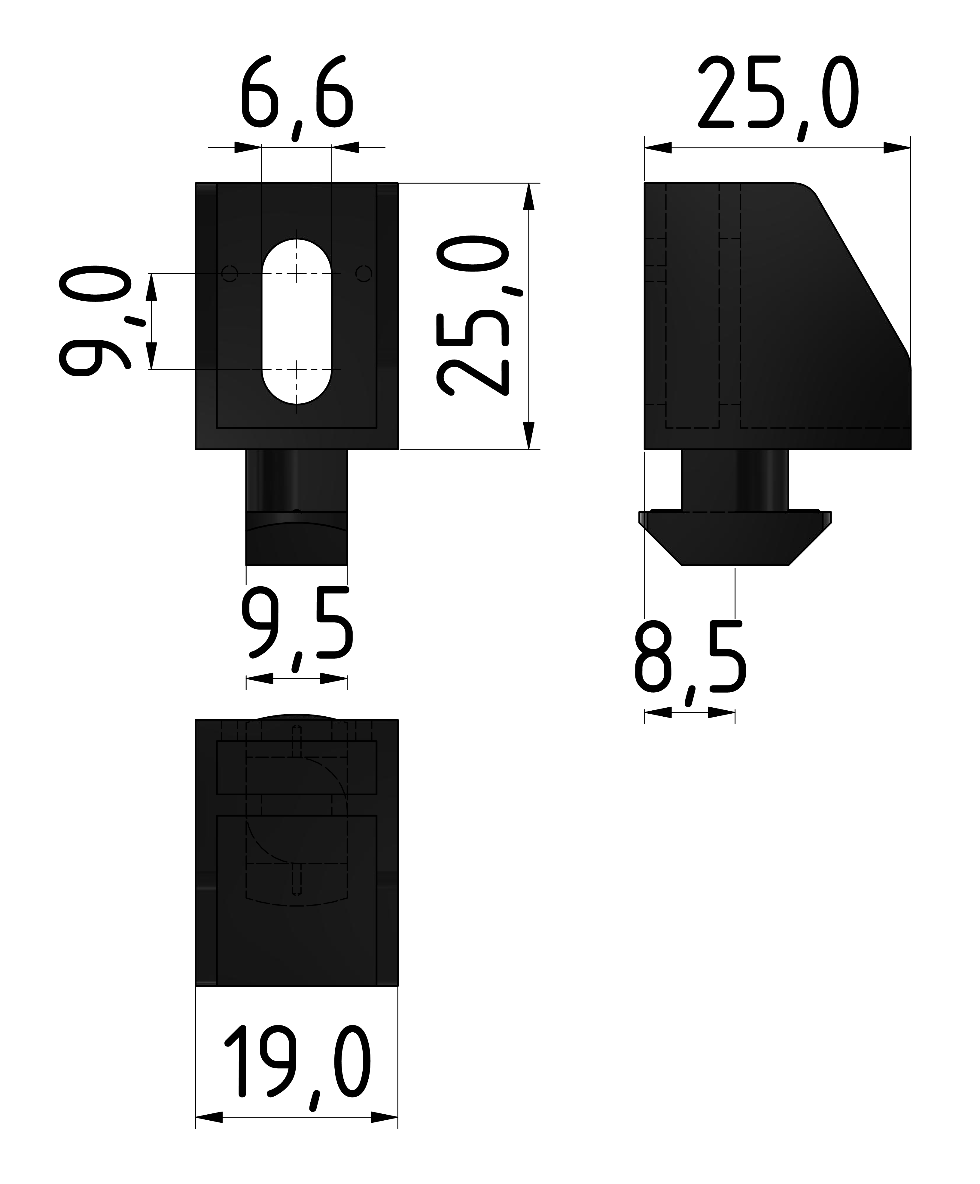 Uniblock 5,7/8,5 PA, black-10