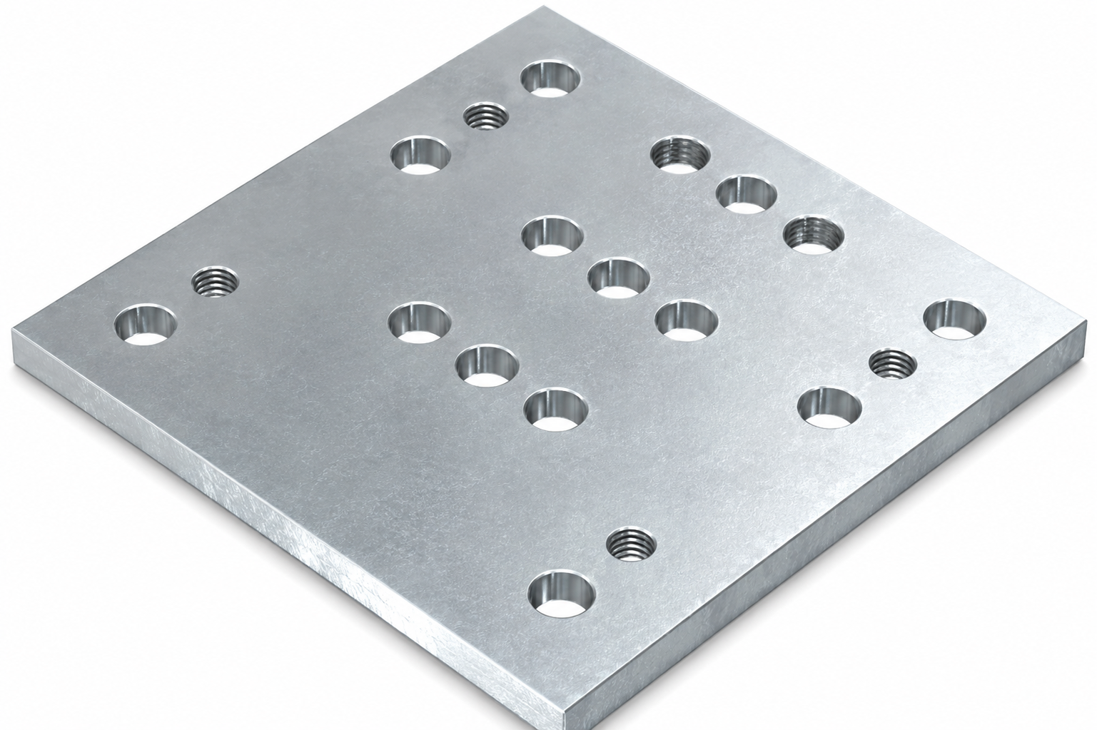 Bodenplatte 8 160x160 St, verzinkt