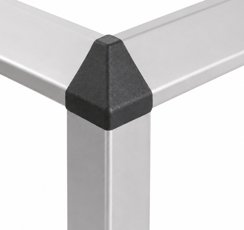 Verbindungssatz 8 40x40-2x45°, schwarz