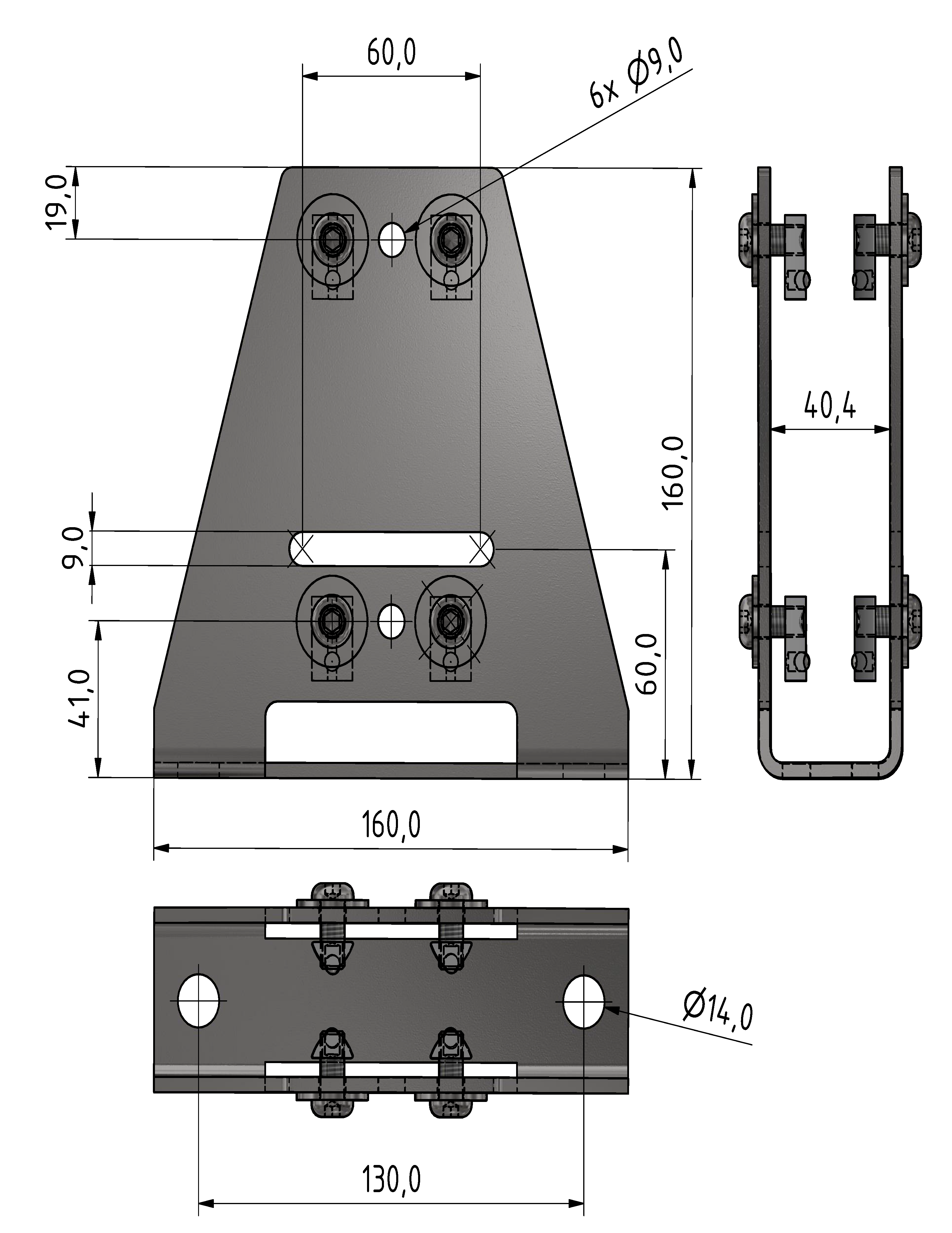 L-Based Foot 8 adjustable