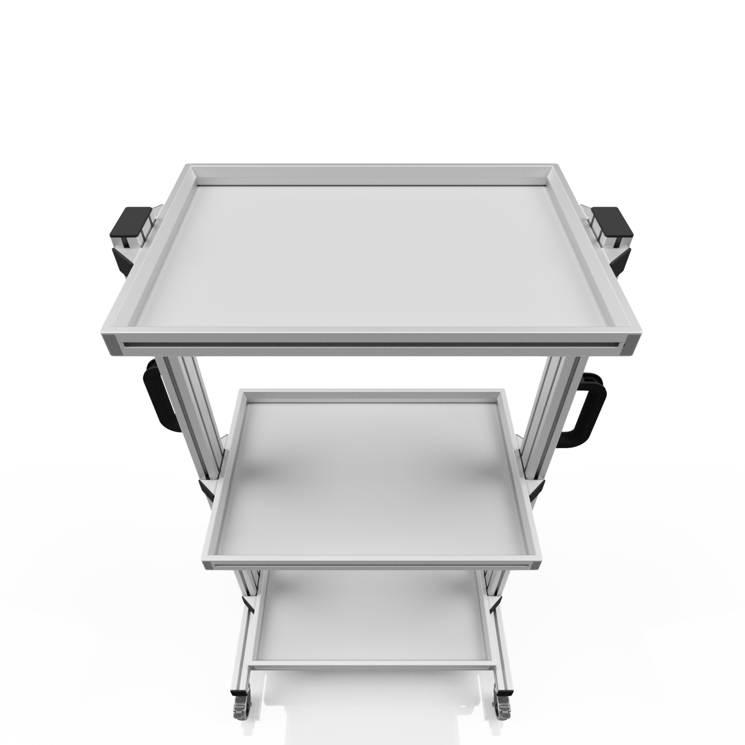 System trolley for Euro containers 60 x 40 H 134 cm without pull-out 