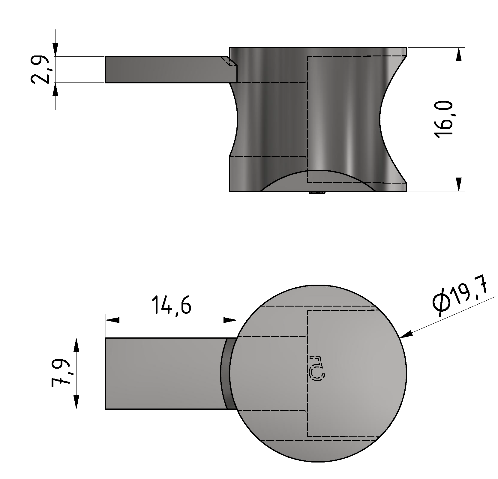 Universal-Fastener 8, bright zinc-plated