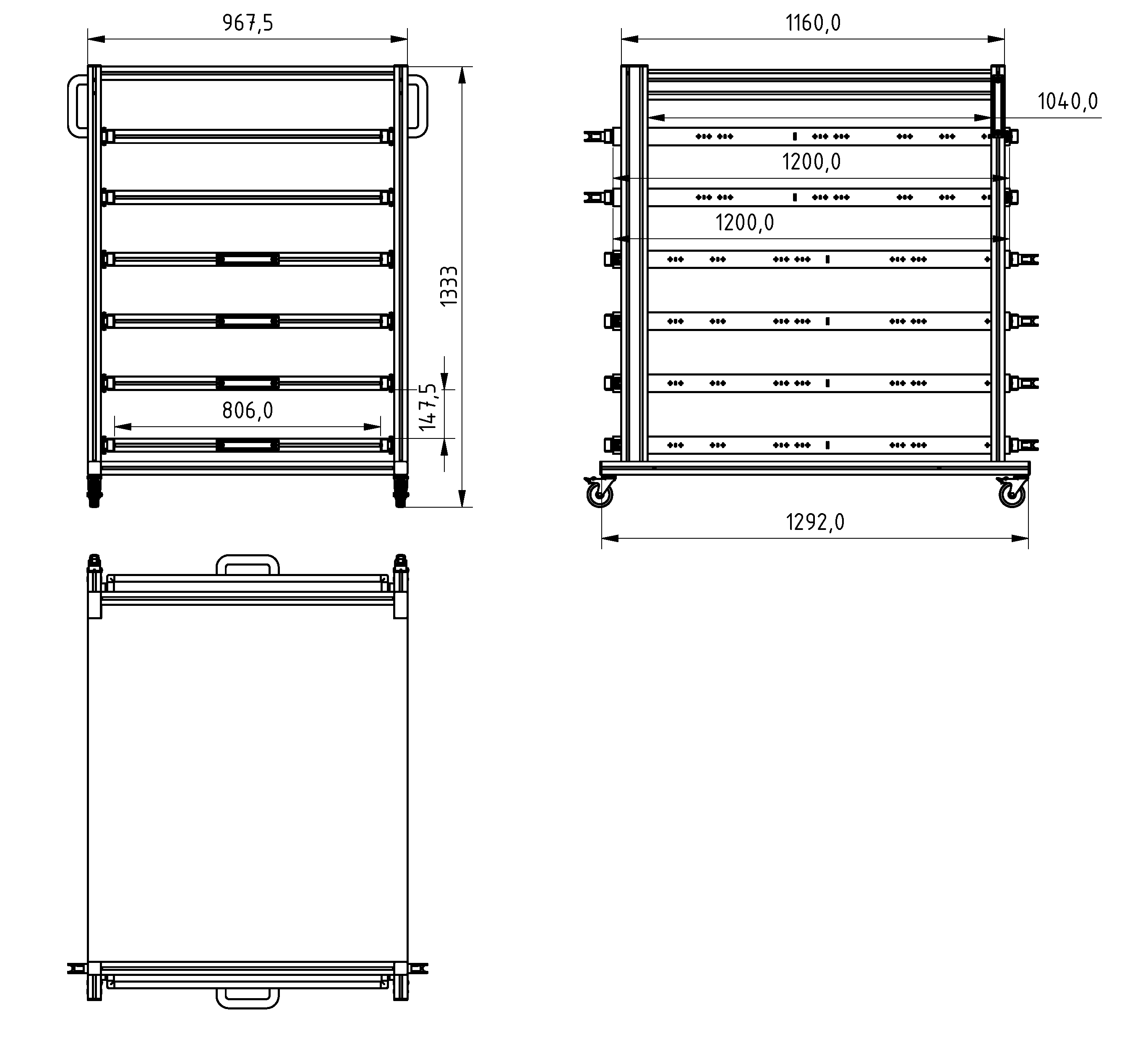 ESD Systemwagen im Palettenformat 