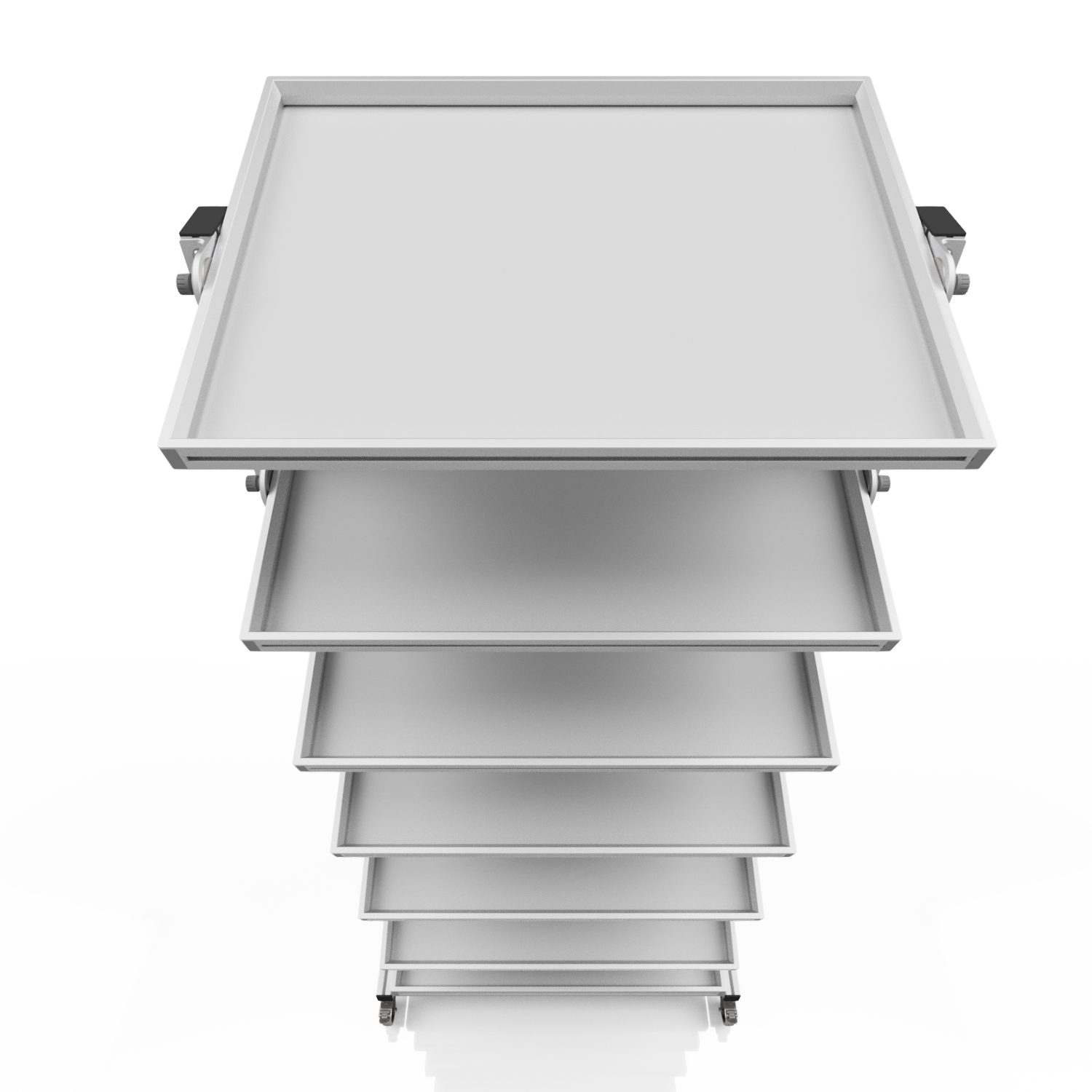 System trolley for Euro containers 80 x 60 H 200 cm tiltable