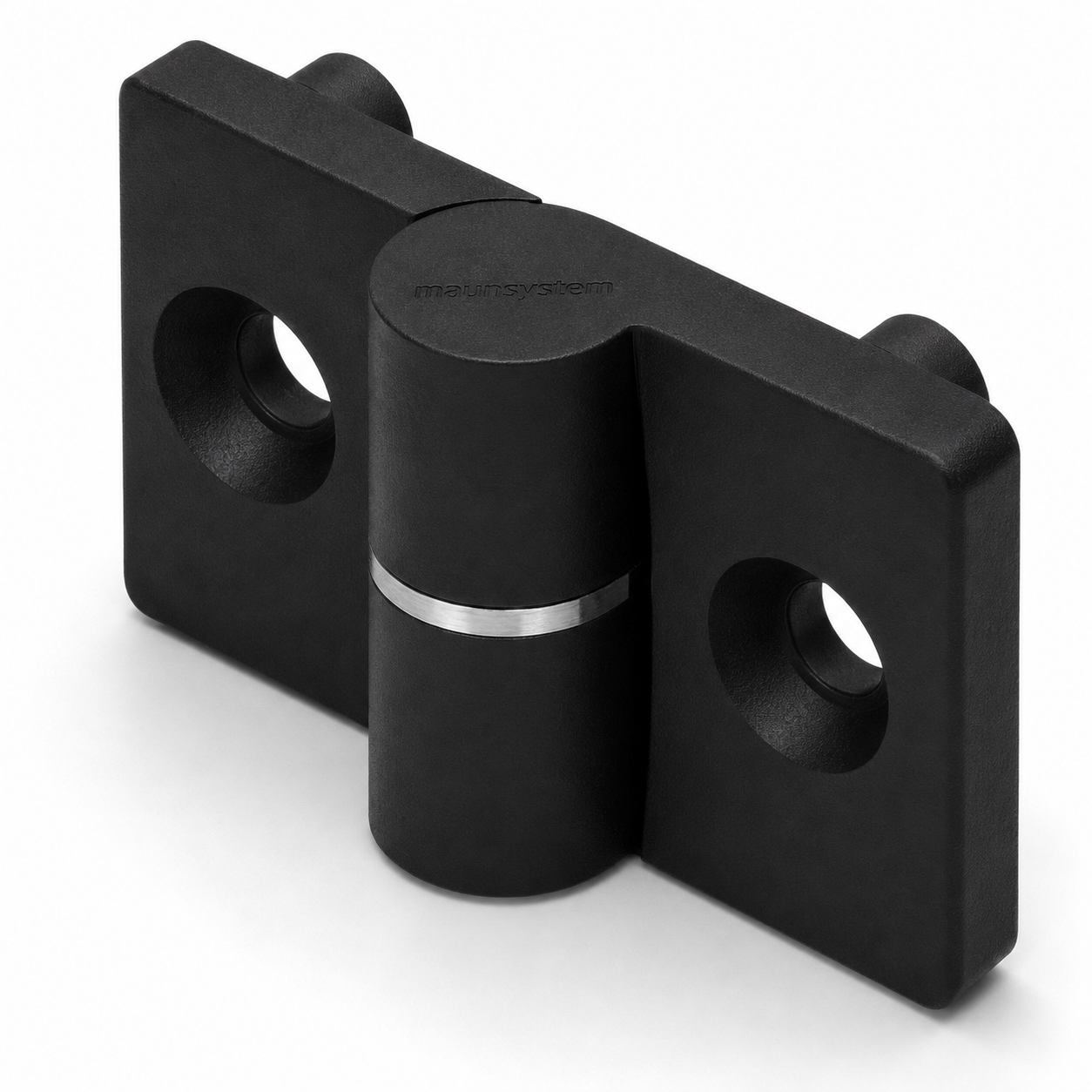 Scharnier 8 PA, links, schwarz