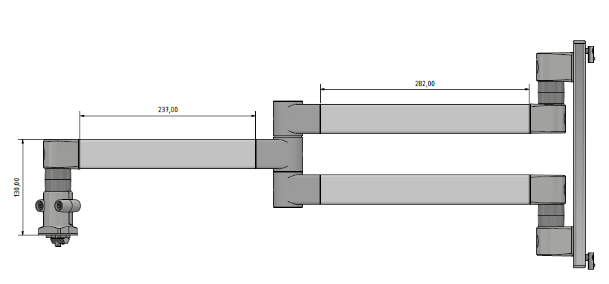 Double Pivot Arm 8 695 heavy-duty with Height Adjuster 8 290 Double Pivot Arm 8 695 heavy-duty with Height Adjuster 8 290