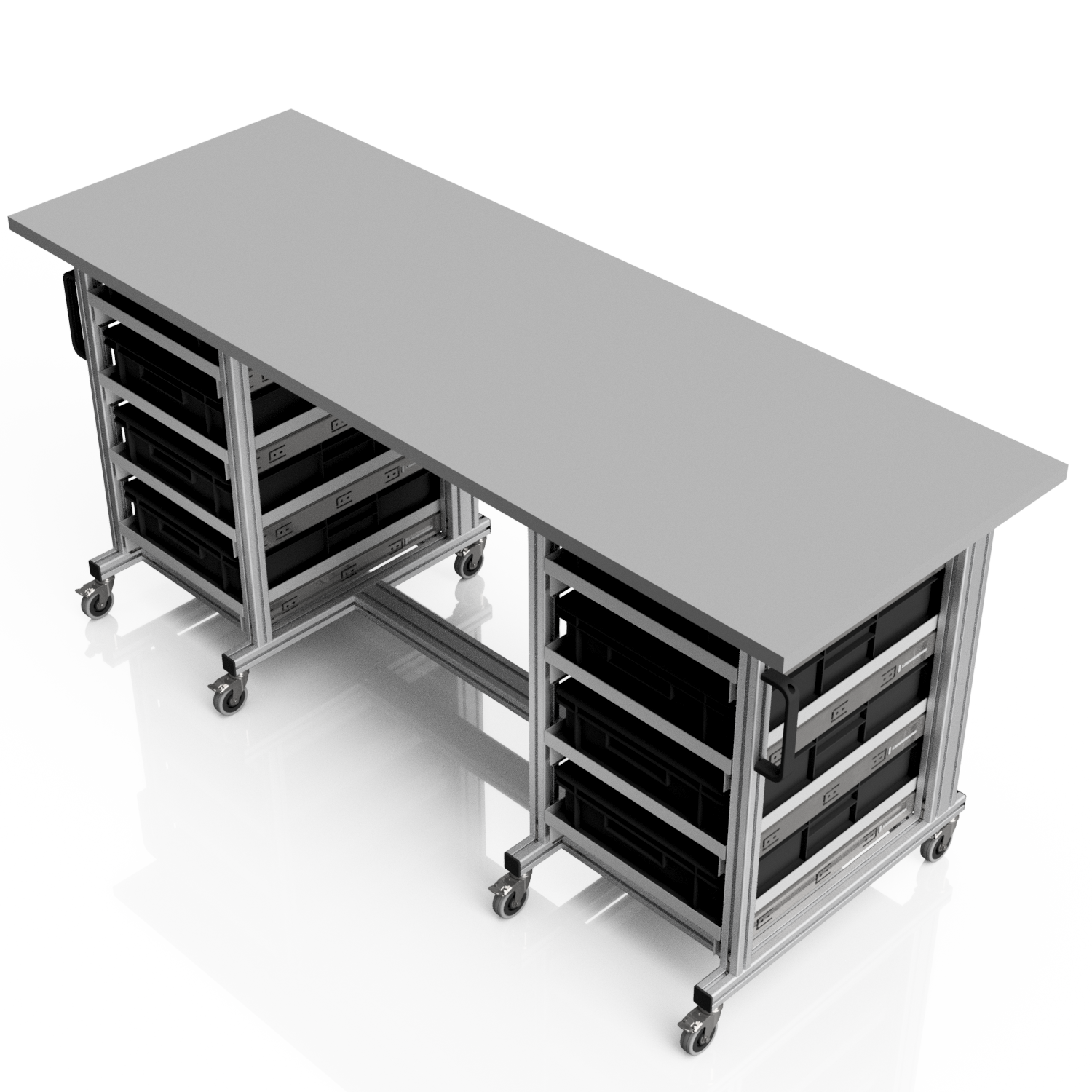 ESD Systemtisch Pro 1980x720 mm für Eurobehälter
