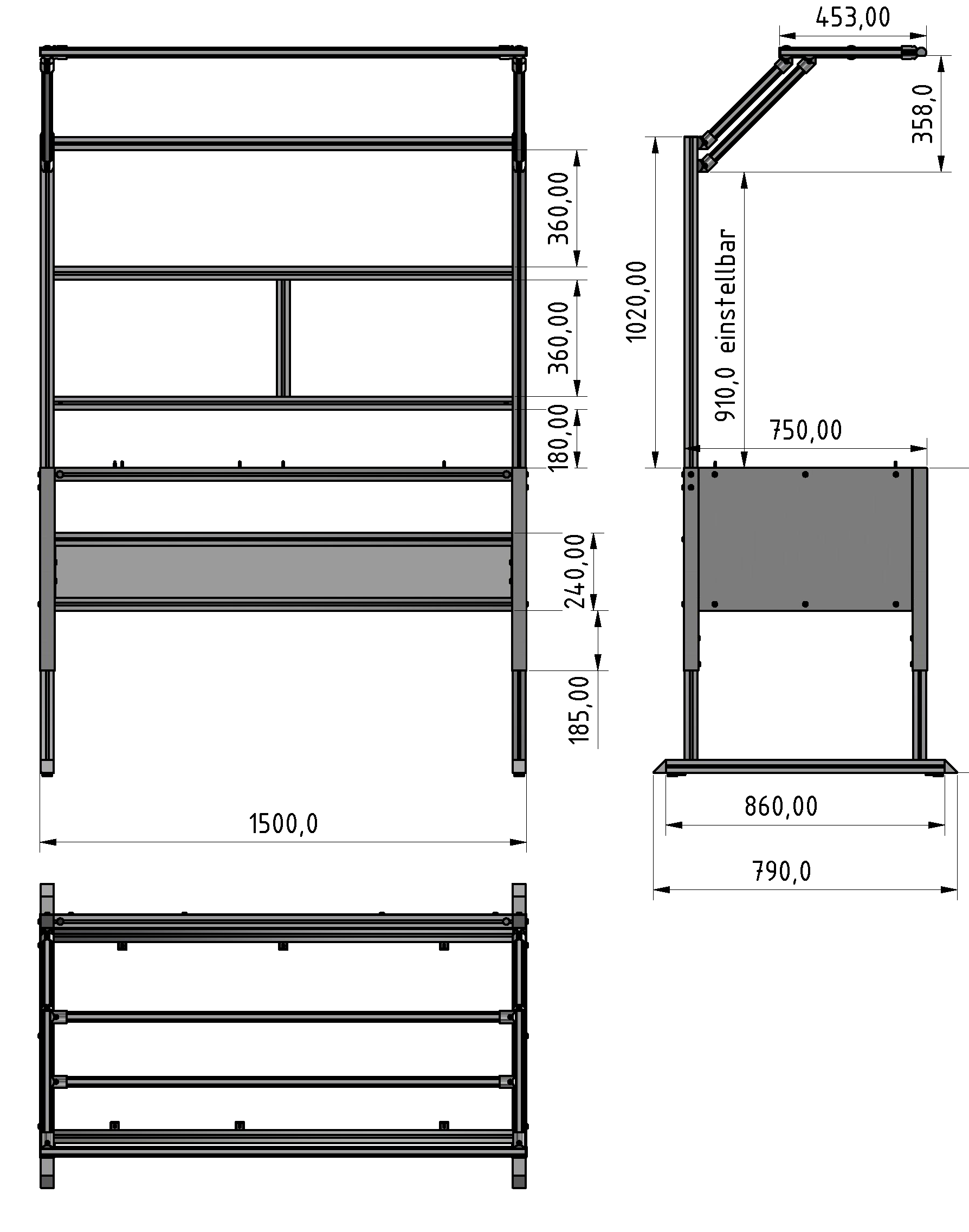 Basic Line plus table frame