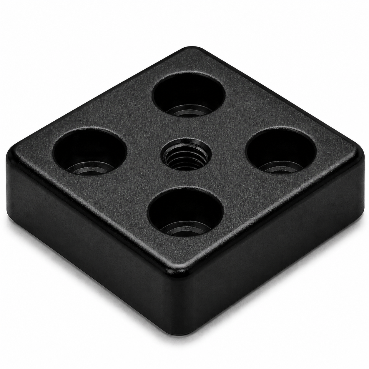 Fußplatte 5 40x40, M8, schwarz