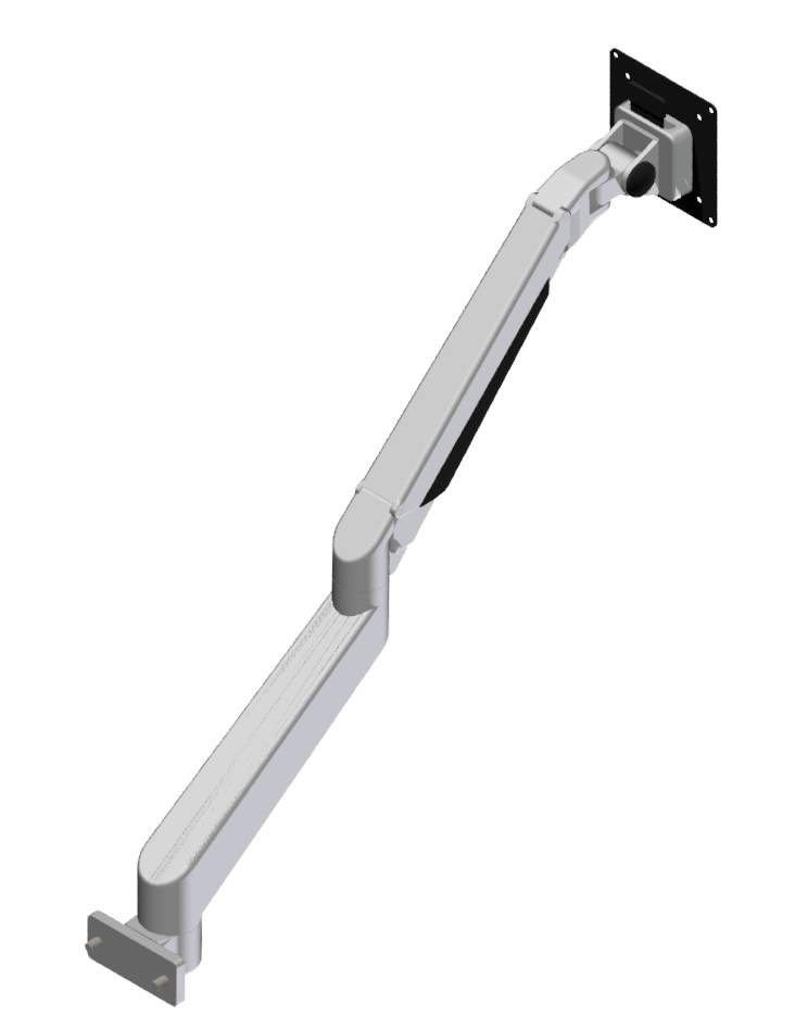Monitor Arm, height-adjustable, 5 joints, white aluminium-8 Monitor Arm, height-adjustable, 5 joints, white aluminium-8
