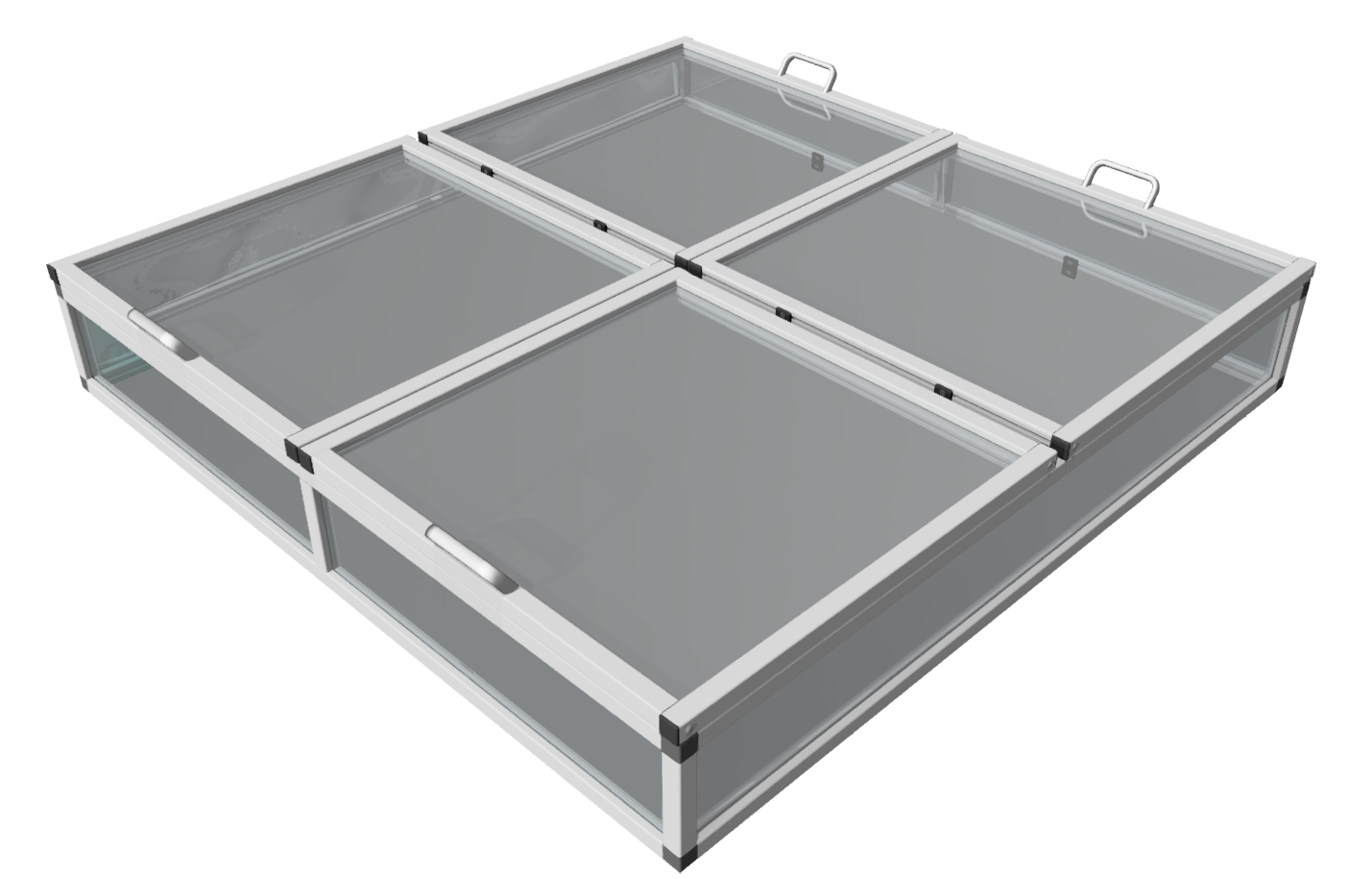 Cold Frame Top aluline 150 x 150 cm