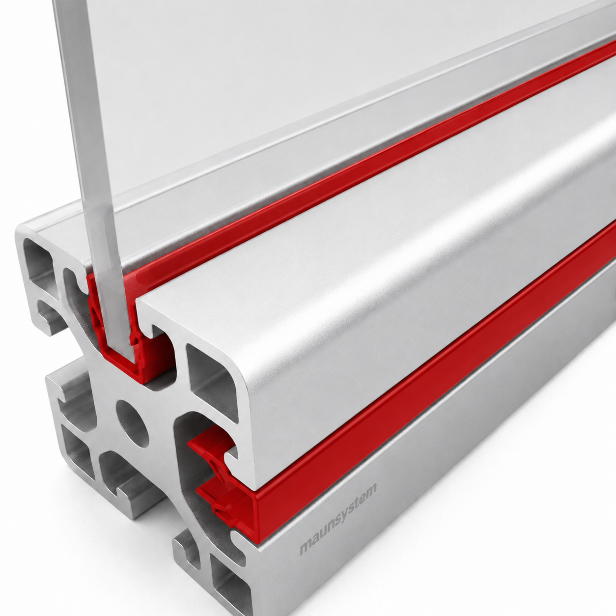 Abdeck- und Einfassprofil 8, rot