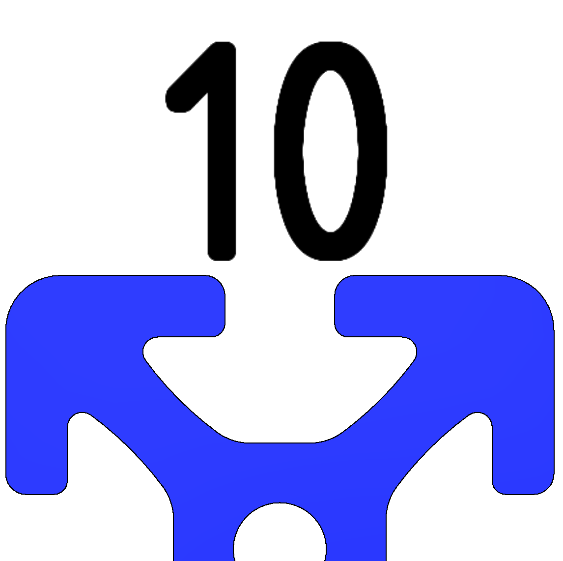 Connection Strip, bright zink-plated-10/10