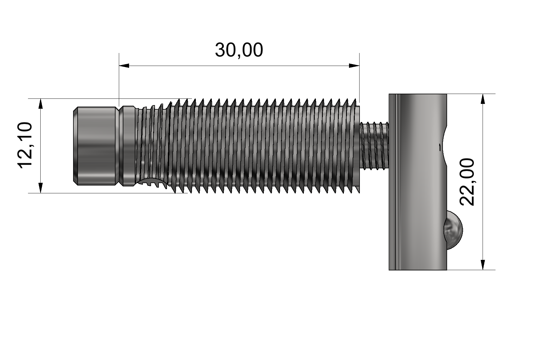 Automatik-Verbindungssatz 8 S, verzinkt